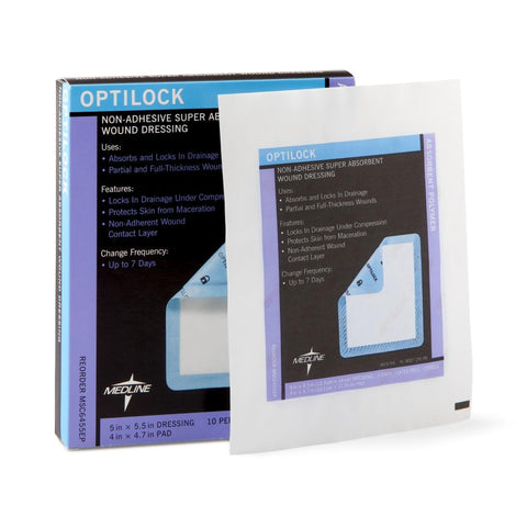 Medline Optilock Non-Adhesive Super Absorbent Dressing