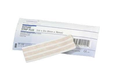 Derma Sciences Suture Strip Plus Flexible Wound Closure Strips. 0.25 X 1.5"