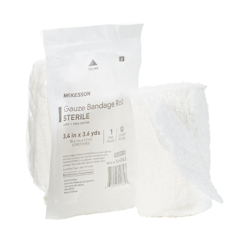 McKesson Sterile Fluff Bandage Roll, 6-Ply