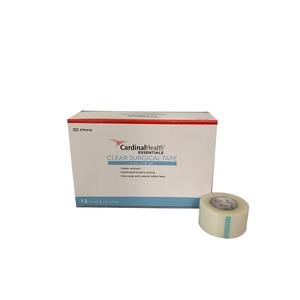 Cardinal Health Essentials Clear Surgical Tape, 1" X 10 yds