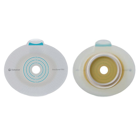 Coloplast SenSura Mio Click Ostomy Barrier, Cut-to-fit, Belt tab, Flat, 3/8 - 1 3/8" Stoma