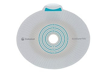 Coloplast SenSura Mio Click Ostomy Barrier, Pre-cut, Belt tabs, Flat, 48 mm Stoma