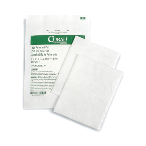 Curad Sterile Non-Adherent First Aid Gauze Pads
