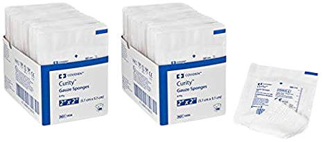 Cardinal Health Curity Gauze Sponge, Sterile, 8-Ply, 2 X 2"