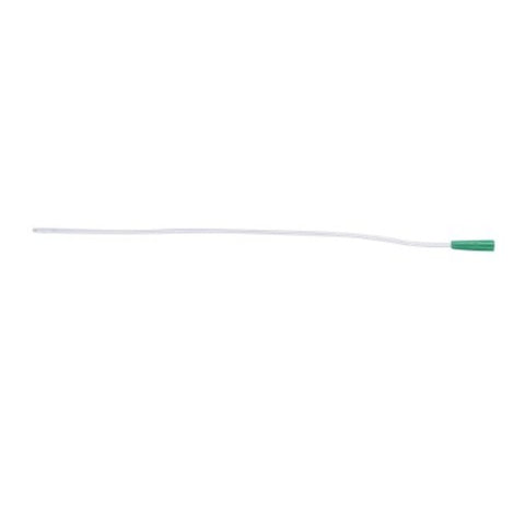 Cardinal Health Dover Robinson Clear Vinyl Urethral Catheter, Rounded Closed Tip, 14"