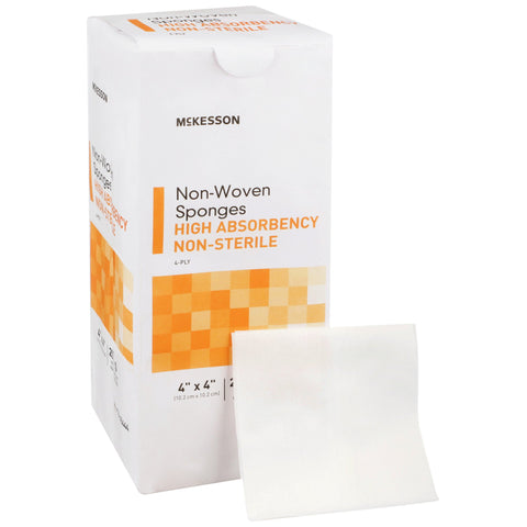 McKesson Nonwoven Sponge, 4-Ply