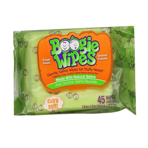 Boogie Wipes Saline Nose Wipe, Fresh Scent