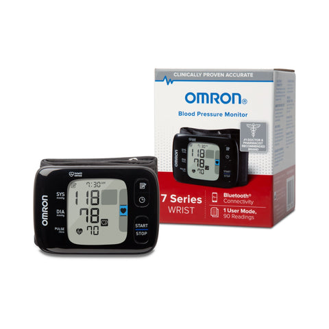 OMRON 7 Series Digital Blood Pressure Wrist Unit, Automatic Inflation