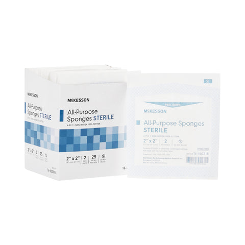 McKesson Sterile Nonwoven Sponge, 4-Ply