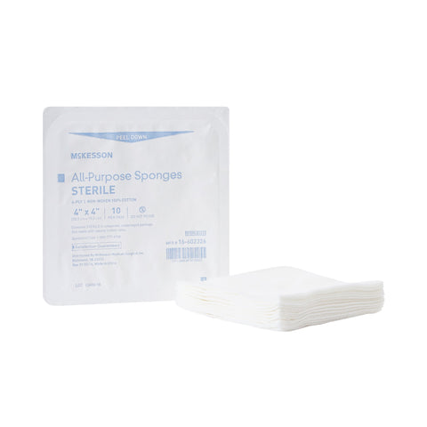 McKesson Sterile Nonwoven Sponge, 4-Ply