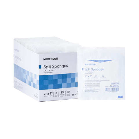 McKesson IV/Drain Split Dressing, 6-Ply
