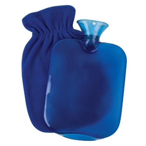 Carex Hot Water Bottle with Fleece Cover