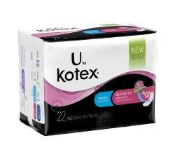 U by Kotex Security Ultra Thin Pads, Regular Absorbency