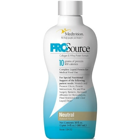 ProSource Collagen & Whey Protein Formula, Neutral, 30 oz.