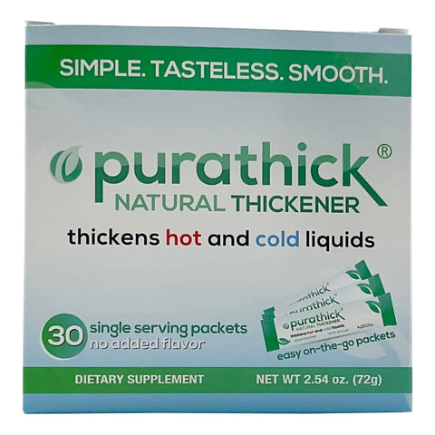 Purathick Beverage Thickener Powder Packets, Unflavored, 2.4 g