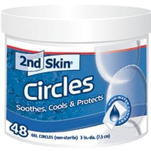 2nd Skin Gel Circles Hydrogel Moist Pads, 3"