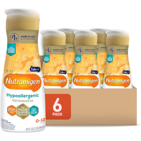 Enfamil Nutramigen Hypoallergenic Infant Formula with Iron, Ready-to-Use Liquid, 32 oz.