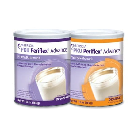 Nutricia PKU Periflex Advance Amino-Acid Based Phenylalanine-free Powdered Formula, Orange, 16 oz.