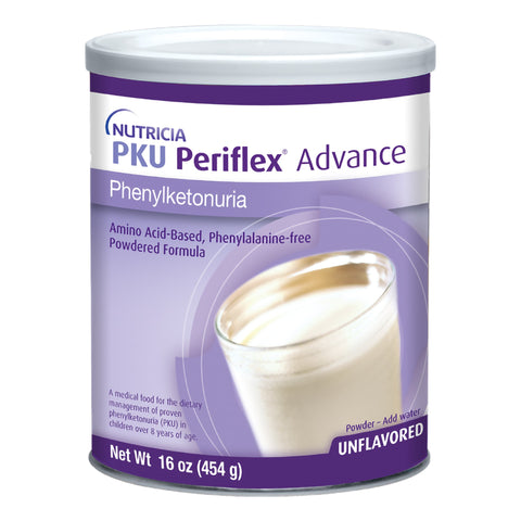 Nutricia PKU Periflex Advance Amino-Acid Based Phenylalanine-free Powdered Formula, Unflavored, 16 oz.