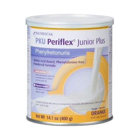 Nutricia PKU Periflex Junior Plus Amino-Acid Based Phenylalanine-free Powdered Formula, Orange, 14.1 oz.