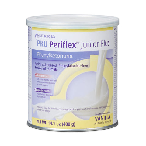 Nutricia PKU Periflex Junior Plus Amino-Acid Based Phenylalanine-free Powdered Formula, Vanilla, 14.1 oz.