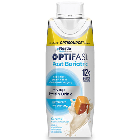 Nestle Optifast Post Bariatric Very High Protein Drink, Caramel, 8 oz.