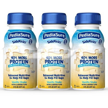 PediaSure Sidekicks High Protein Pediatric Oral & Tube Feeding Supplement Shake, Vanilla 8 oz.