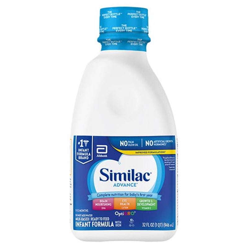 Similac Advance Opti Gro Infant Formula, Ready to Use, 32 oz.