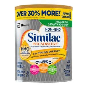 Similac Pro-Sensitive Infant Formula, Powder, Unflavored, 29.8 oz