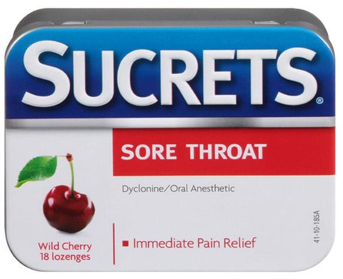 Sucrets Sore Throat Lozenges, Wild Cherry