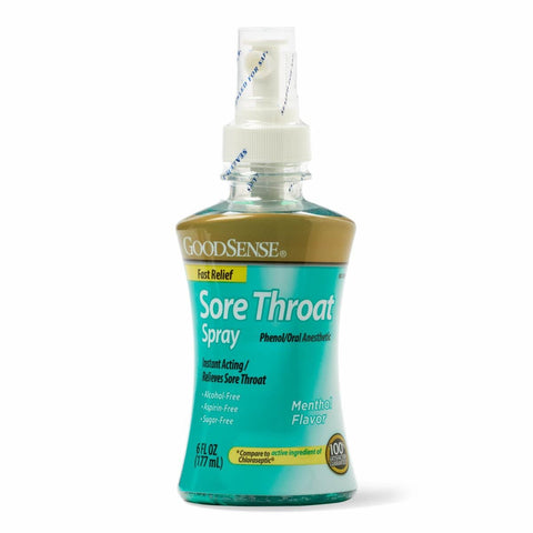 GoodSense Fast Relief Sore Throat Spray, Menthol, 6 oz.