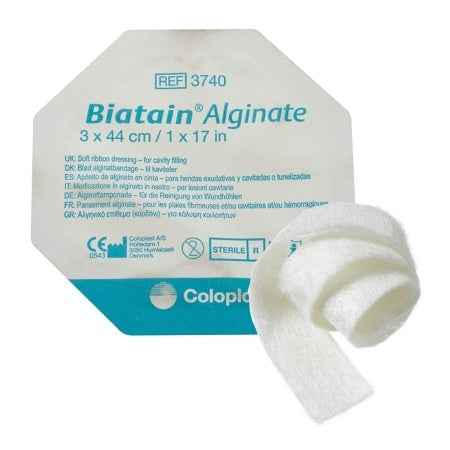 Coloplast Biatain Alginate Dressing, Sterile, 17.5" Rope