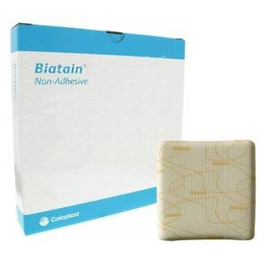 Coloplast Biatain Non-Adhesive Foam Dressing, Sterile, 4 X 4"