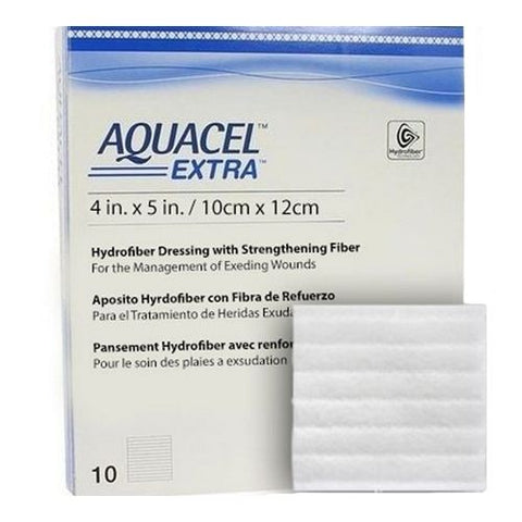 Aquacel Extra Hydrofiber Dressing, 4 X 5"