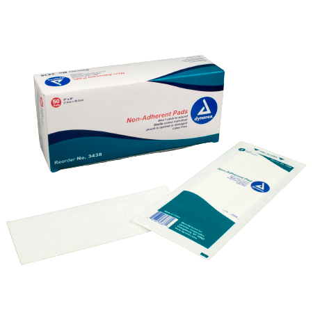 Dynarex Non-Adherent Pad, Sterile, 3" X 8"