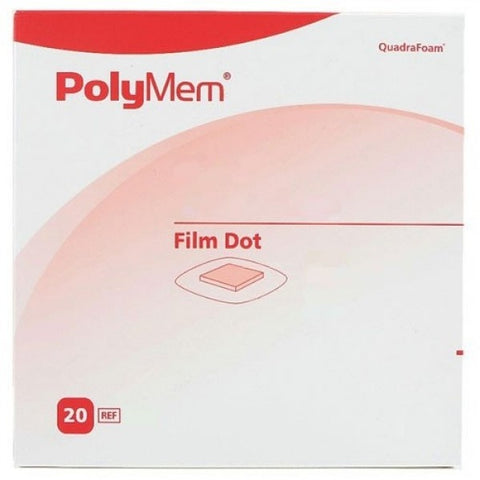 Polymem QuadraFoam Hydrogel Dot Dressing, 2 x 2"