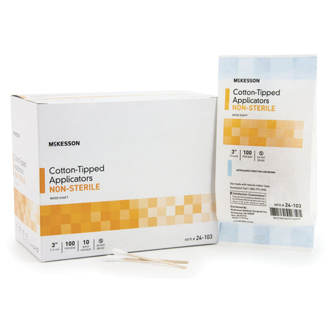 McKesson Nonsterile Cotton-Tip Swabsticks