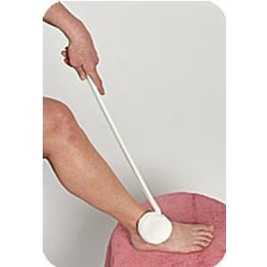 Maddak Lotion Applicator, Ribbed Handle, 12"