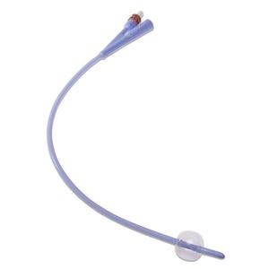 Cardinal Health Dover 2-Way Foley Catheter, Silicone, Coude Tip, 16"