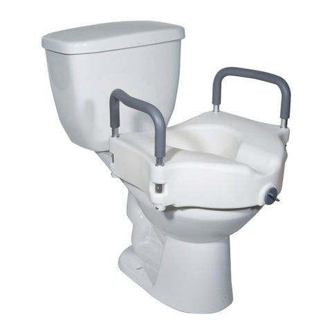 Drive 2-in-1 Locking Raised Toilet Seat with Removable Arms