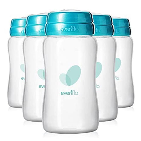 Evenflo Advanced Breast Milk Collection Bottles, 5 oz.