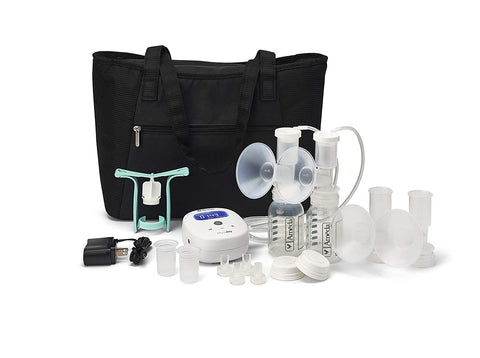 Ameda Mya Joy Double Electric Breast Pump with Tote & Accessories