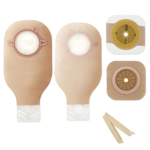 New Imageâ„¢ 19104 2-Piece Clear Ileostomy/Colostomy Pouch, Flange