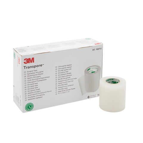 3M Transpore Water Resistant Plastic Medical Tape