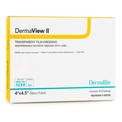 DermaRite DermaView II Transparent Film Dressing