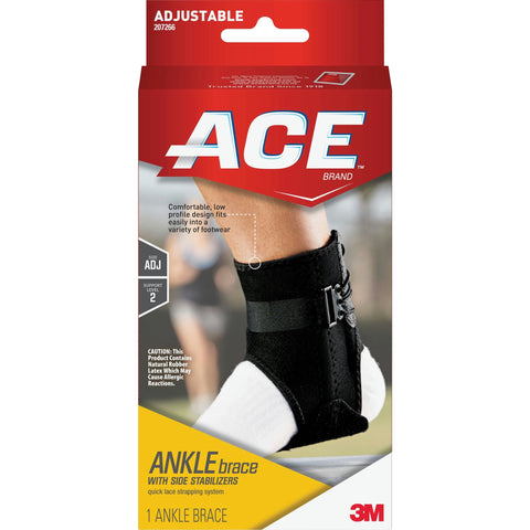 3M ACE Adjustable Ankle Brace with Side Stabilizers