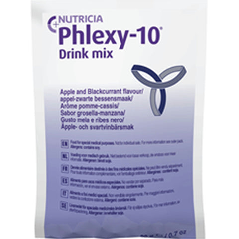 Nutrica Phlexy-10 PKU Oral Supplement, Apple / Black Currant Flavor, 20 Grams