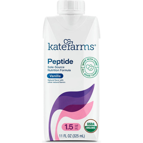 Kate Farms Peptide 1.5 Sole-Source Nutrition Formula, Vanilla, 11 oz.