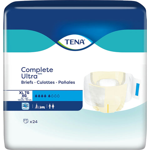 TENA Complete Ultra Unisex Adult Disposable Diaper, Moderate Absorbency