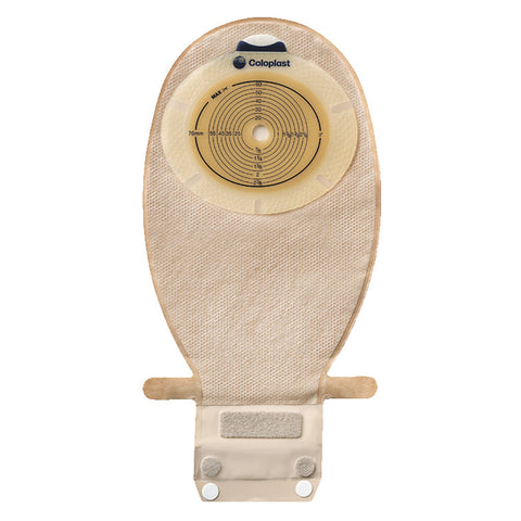 SenSuraÂ® Flat 1-Piece Transparent Ostomy Pouch, Trim to fit Stomas